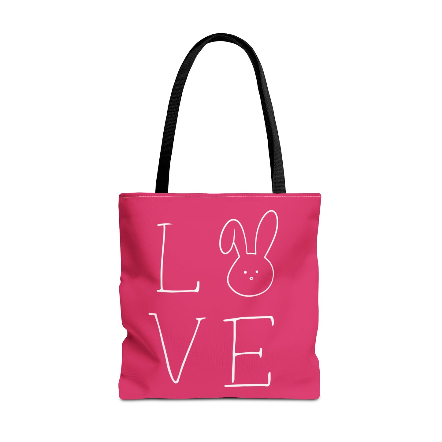 Pink Bunny Love Tote Bag